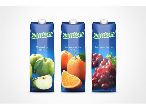Соки Sandora в асортименті