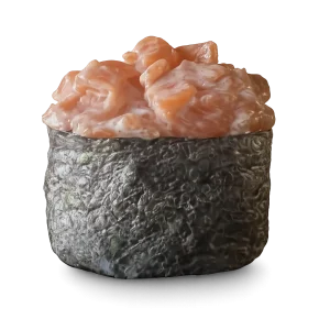 Гункан з лососем