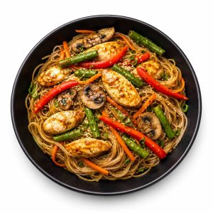 Рисова локшина з куркою