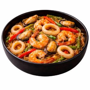 Рисова локшина з морепродуктами