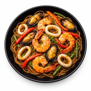 Локшина соба з морепродуктами